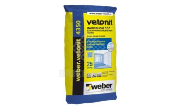 Пол наливной для звукоизоляционных полов Weber.Vetonit 4350 25 кг