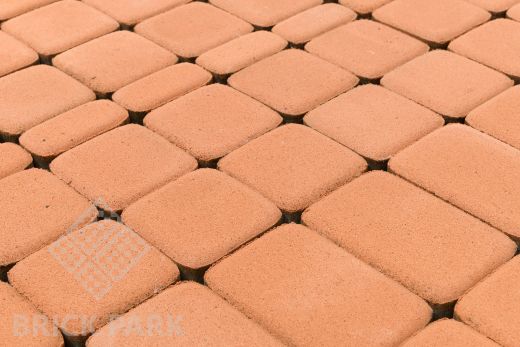 Бетонная брусчатка БРАЕР Классико коралловый 115x115x60