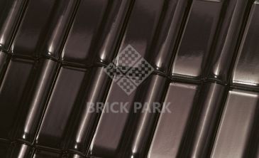 Керамическая черепица Roben MONZAplus Tobago, glasur (Черно-коричневый, глазурь) 