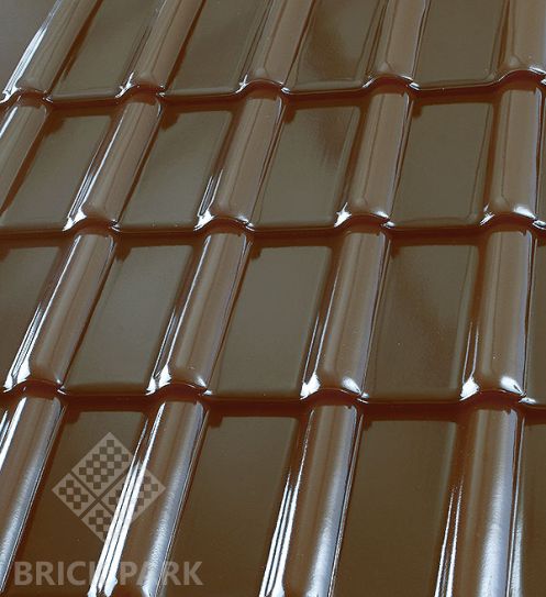 Керамическая черепица Roben PIEMONT Tobago, glasur (Черно-коричневый, глазурь)