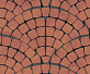 Тротуарная плитка Каменный век Классико Ориджинал Color Mix Вишнево-оранжевый 110(57)×86×60