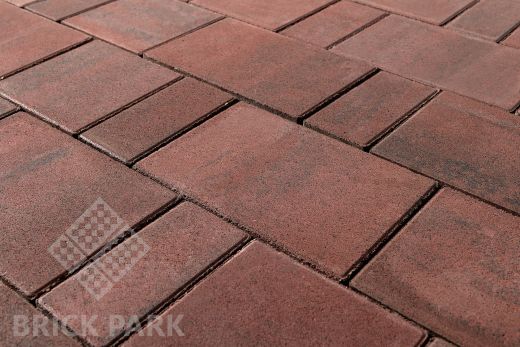 Бетонная брусчатка БРАЕР Старый город Ландхаус Color Mix Тип9 / Закат 80x160x60