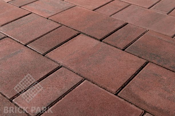 Бетонная брусчатка БРАЕР Старый город Ландхаус Color Mix Тип9 / Закат 80x160x60
