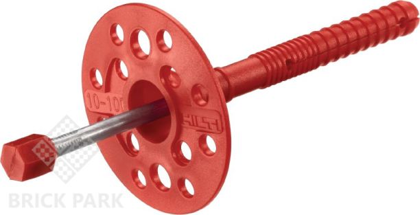 Дюбель тарельчатый Krautol с шурупом и заглушкой ejotherm STR H 100