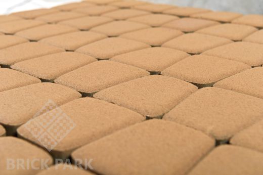 Бетонная брусчатка БРАЕР Классико круговая медовый