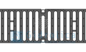 Решетка чугунная щелевая DN150, 500/197/25, 18/170, кл. D400 кН