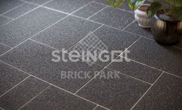 Тротуарная плитка Мюнхен Угольный гранит (Stella Nera) 60 мм