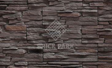 Декоративный камень Bergstone Рустик шоколад 09 (Угловой)