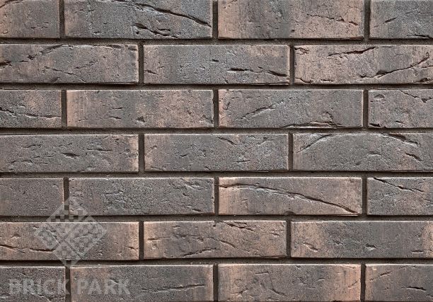 Кирпич Konigstein облицовочный полнотелый  МАНГЕЙМ ШВАРЦ ФИГУРНЫЙ R60 250х120х65