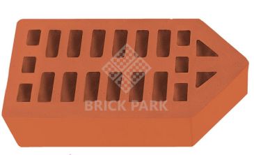 Кирпич фасонный Sanmax Красный ФЛ-10