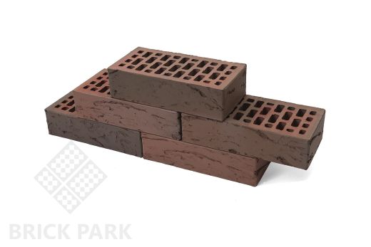 Кирпич BRAER Баварская кладка бордо кора дуба 1НФ