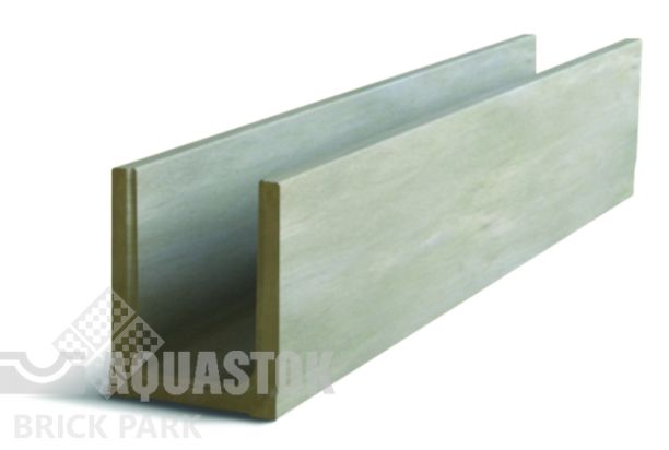 Лоток водоотводный бетонный ЛВБ Norma 100 №0/1 тип 2 без уклона