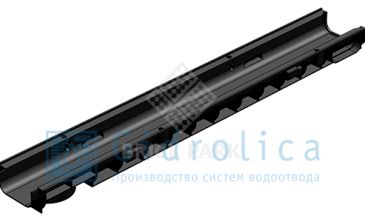 Лоток водоотводный Gidrolica Standart ЛВ-10.14,5.06 - пластиковый