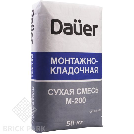 Сухая смесь Dauer М-200 Монтажно-кладочная 50 кг