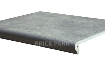 Клинкерная ступень флорентийская Interbau Nature Art 360x320x9,5 Quarz Grau 119