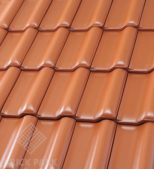 Керамическая черепица Roben FLANDERN Rot-engobiert (Красный,ангоб)