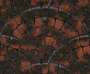 Тротуарная плитка Каменный век Классико Ориджинал Color Mix Черно-красный 110(57)×86×60