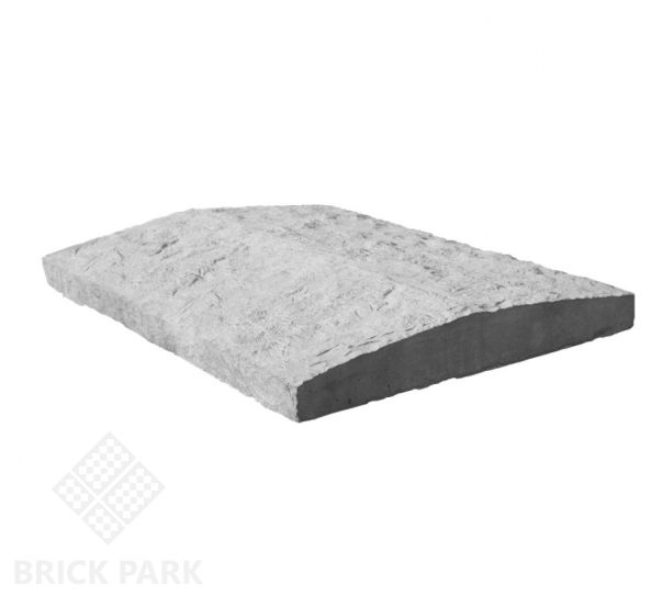 Оголовок для столба Идеальный камень 34,4x82x6,5 серый