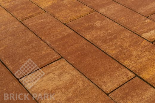 Бетонная брусчатка БРАЕР Домино Color mix 1 Каньон 480x120x60