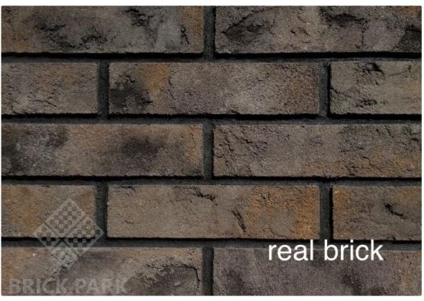 Кирпич ручной формовки Real Brick КР/0,5ПФ Ригель RB 07 пепел 