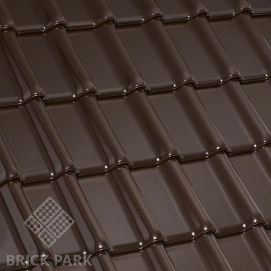 Черепица керамическая Laumans TIEFA XL TOP Матовая глазурь nr.23 braun
