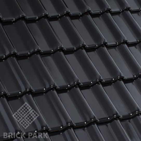 Черепица керамическая Laumans TIEFA  2000 TOP Матовая глазурь nr.20 schwarz