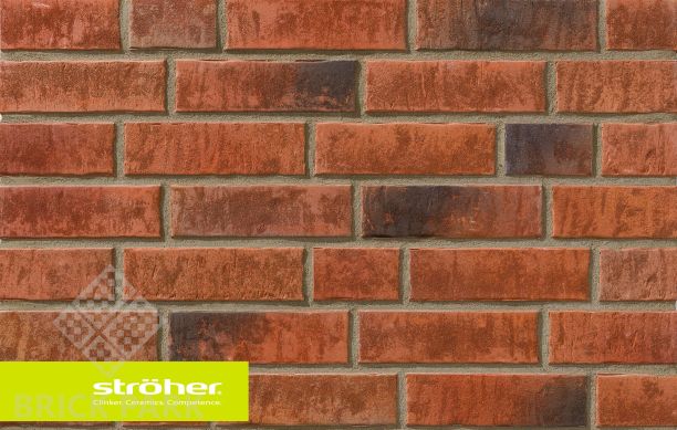 Клинкерная плитка Stroeher Zeitlos 353 eisenrost без затирки шва
