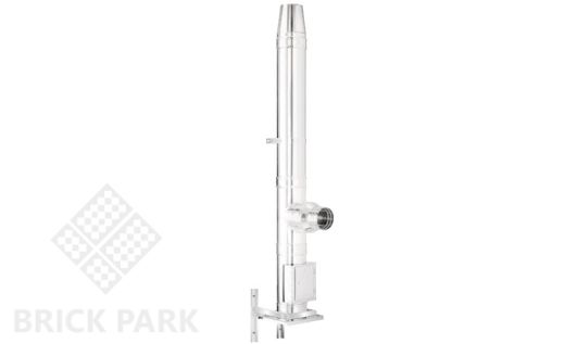 Стальные дымоходные системы SCHIEDEL PERMETER настенный монтаж/белый