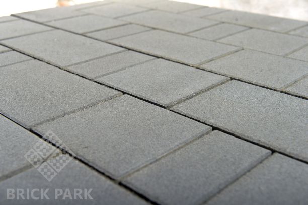 Бетонная брусчатка БРАЕР Старый город Ландхаус антрацит 160x160x60