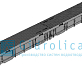 Комплект Gidrolica Light: лоток водоотводный ЛВ -10.11,5.9,5 - пластиковый с решеткой РВ- 10.11.50 пластиковой ячеистой, кл. A15