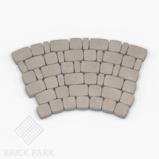 Тротуарная плитка Каменный век Классико Stone Base Коричнево-оранжевый 172×115×60