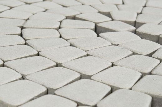 Бетонная брусчатка БРАЕР Классико круговая белый
