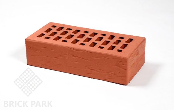 Кирпич Пятый элемент 1 NF, пустотелый, Прусский, красный, рустикатор