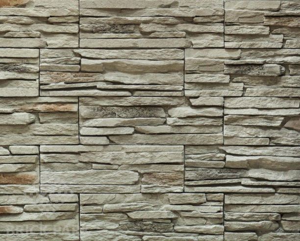 Декоративный камень Bergstone Рустик оливковый 08 (Угловой)