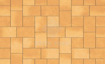 Тротуарная плитка Каменный век Бельпассо Премио Color Mix Оранжево-белый 225×150×60