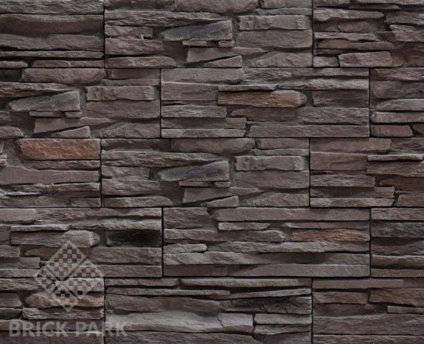 Декоративный камень Bergstone Рустик шоколад 09 (Угловой)