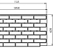 Термопанель рядовая Аляска Loft brick salt 60 мм