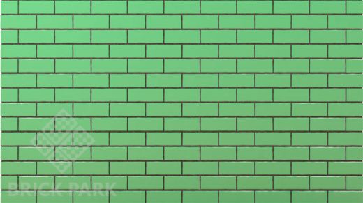Кирпич глазурованный зеленый NF1,4