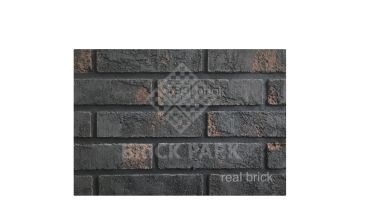 Плитка ручной работы угловая Real Brick Коллекция 2 ЧЁРНЫЙ ПРИНЦ RB 2-05 Коричневый