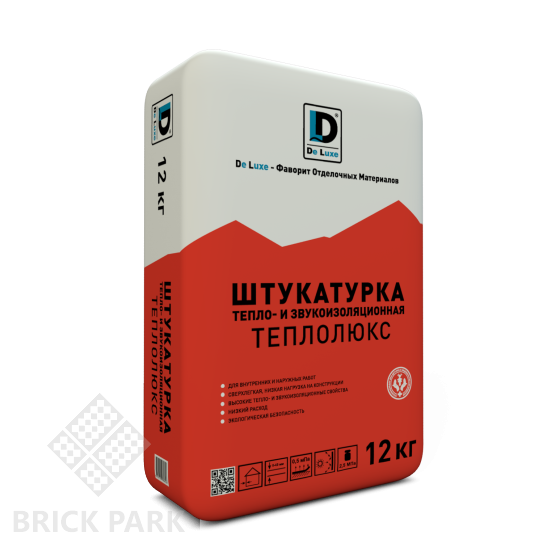 Штукатурка тепло-звукоизоляционная De Luxe ТЕПЛОЛЮКС