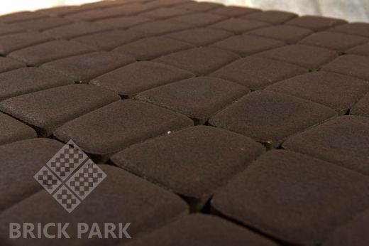 Бетонная брусчатка БРАЕР Классико круговая коричневый