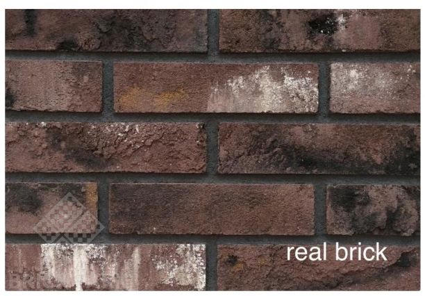 Кирпич ручной формовки Real Brick КР/0,5ПФ Ригель RB 04 бордовый
