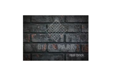 Плитка ручной работы угловая Real Brick Коллекция 2 ЧЁРНЫЙ ПРИНЦ RB 2-04 Бордовый