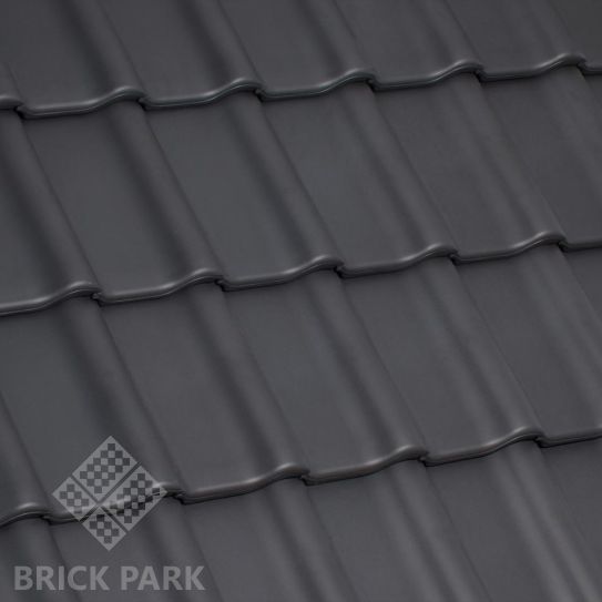 Черепица керамическая Laumans TIEFA SUPRA Натуральный Ангоб nr.30 xenon-grau