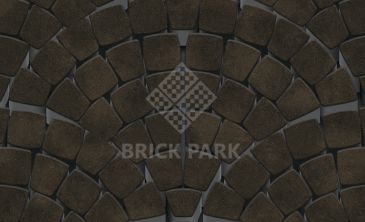 Тротуарная плитка Каменный век Классико Ориджинал Color Mix Коричнево-черный 115×115×60