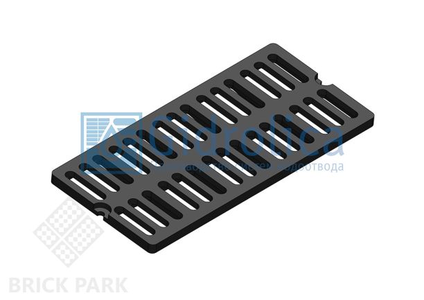 Решетка водоприемная СЧ 750*350*27 – чугунная, кл. D400