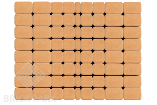 Бетонная брусчатка БРАЕР Классико медовый 115x115x60