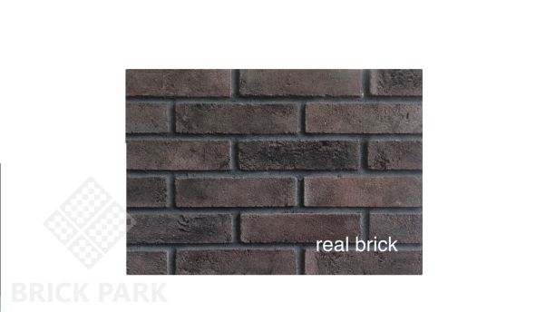 Плитка ручной работы угловая Real Brick Коллекция 3 RB 3-06 Горький шоколад