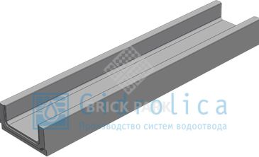 BGF Мелкосидящий лоток DN150, высота 100, без уклона