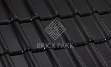 Черепица керамическая Laumans TIEFA XL TOP Матовая глазурь nr.20 schwarz